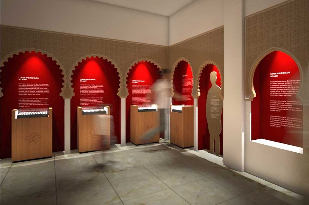Scénographie 3D du musée de La Poste au Maroc