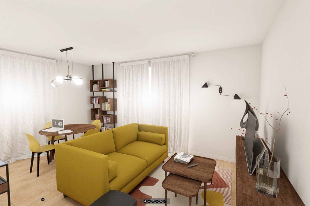 Visite virtuelle en 3D d'un appartement sur plan